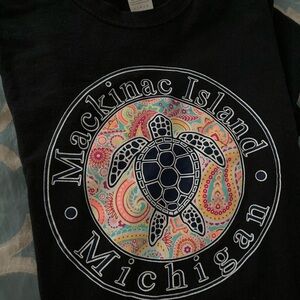 Black Mackinac Island Mi. T shirt